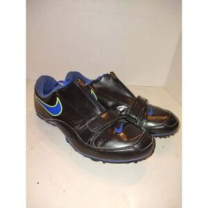 Nike Zoom Javelin Elite Black Blue Track Field Spikes 502620-043 Womens 8.5